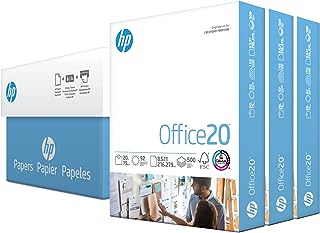 HP Printer Paper | 8.5 x 11 Paper | Office 20 lb | 3 Ream Case - 1500 Sheets | 92 Bright | Made in USA - FSC Certified | 1...