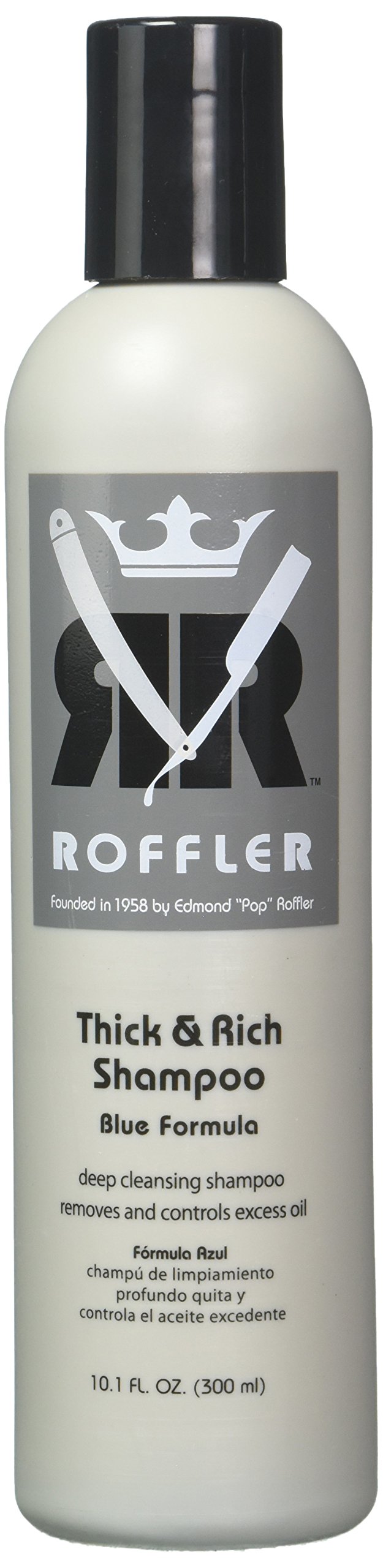 Roffler Shampoo - Roffler Thick & Rich BLUE Shampoo 10.1oz - Roffler Blue Shampoo