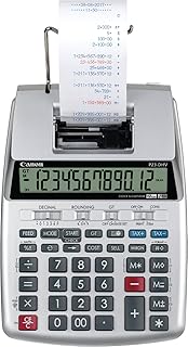 Canon P23-DHV-3 Printing Calculator with Double Check Function, Tax Calculation and Currency Conversion