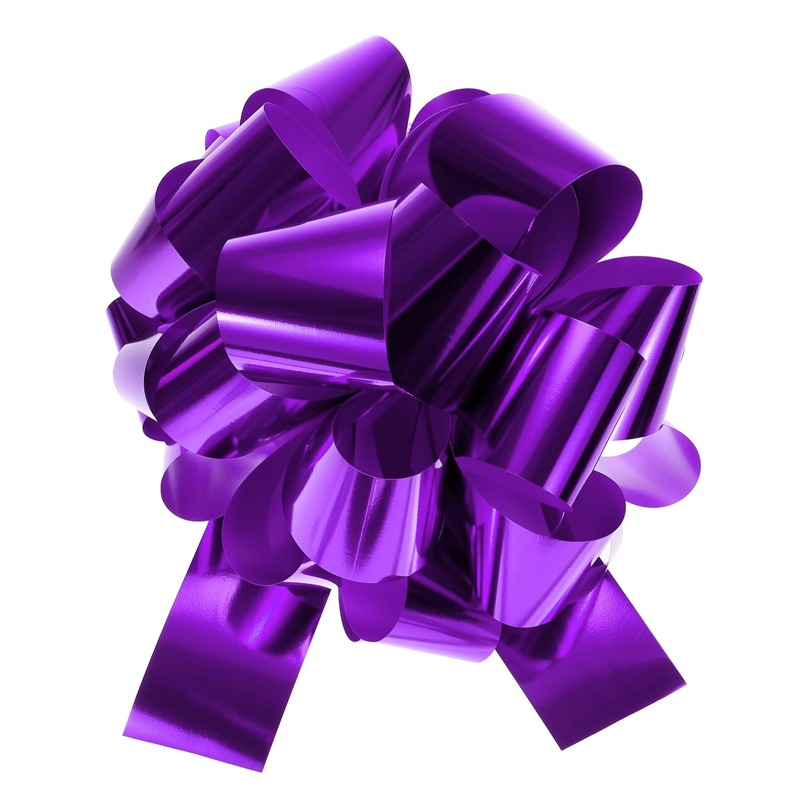 sourcing map 16 Inch Extra Giant Large Pull Bow Metallic Car Gift Wrapping Bows Ribbon for Wedding Car Baskets Presents Christmas Big Gift Bow, Purple