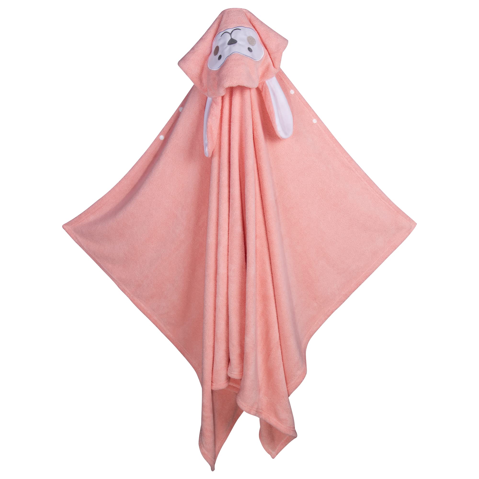 YINSON Baby Hooded Bath Towel - Fleece Bathrobe with Ears for Infant Boys Girls Soft Absorbent