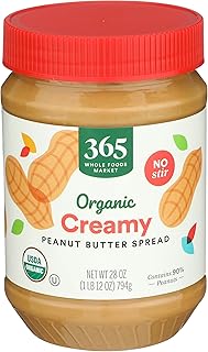 365 by Whole Foods Market, Organic Creamy Peanut Butter, 28 Ounce