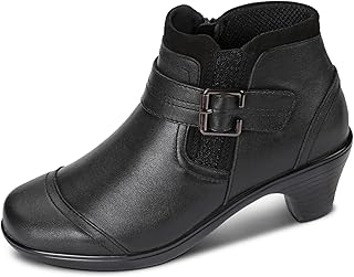 Orthofeet Women's Orthopedic Leather Emma Ankle Boots