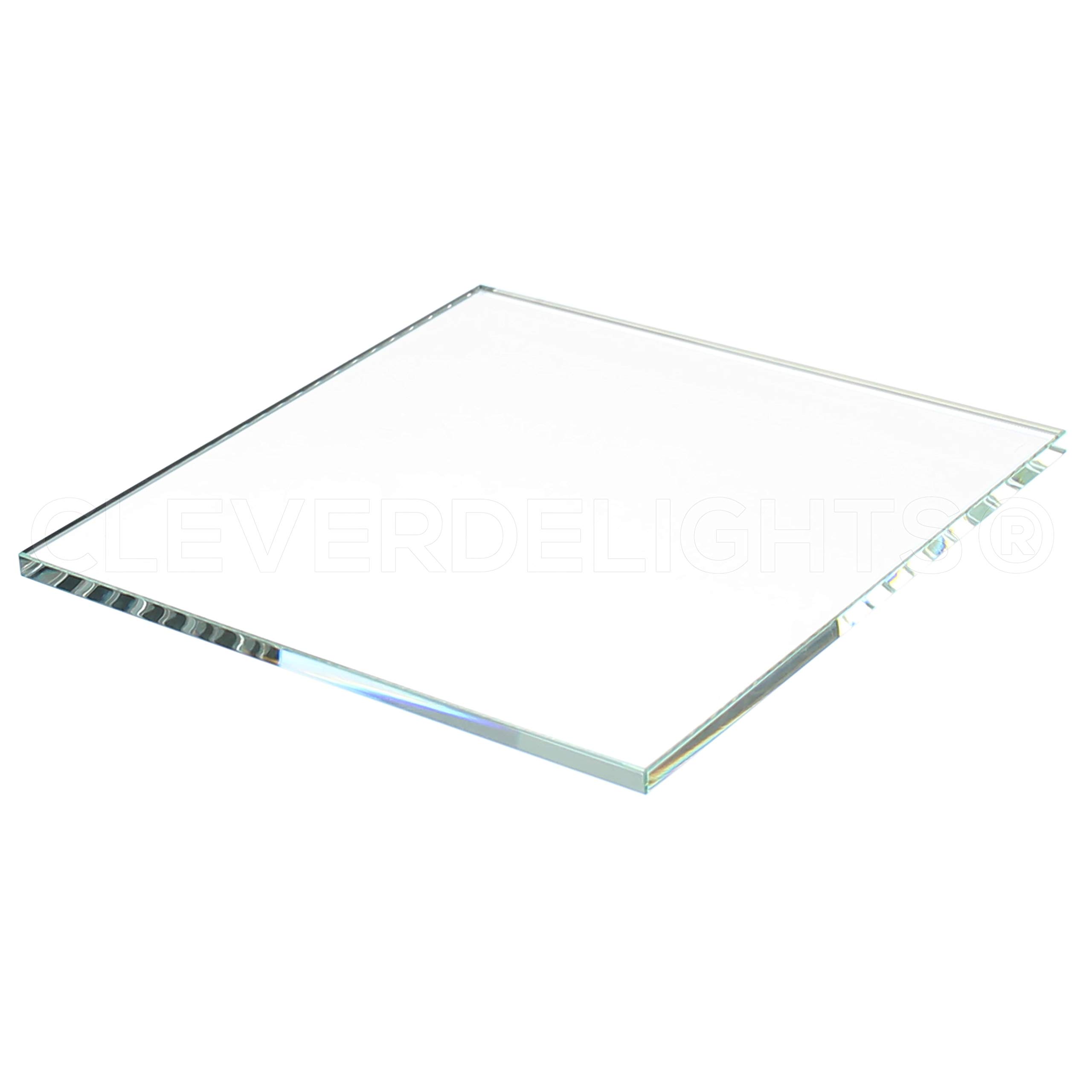 CleverDelights 4" Square Glass Tile