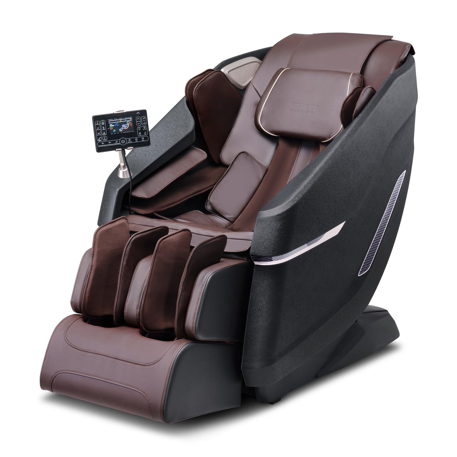 VEVOR Full Body Massage Chair, SL-Track Zero Gravity Massage Recliner, 4D Shiatsu, Body Scan, Heating, Bluetooth Speaker, Airbags for Living Room, Home