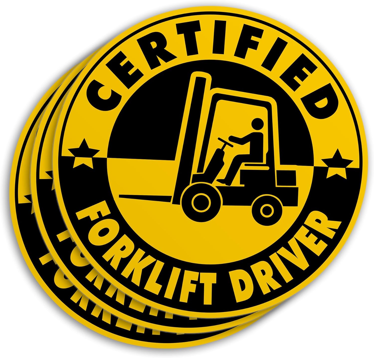 Amazon.com: (3Pcs) Certified Forklift Driver Sticker Funny Hard Hat ...