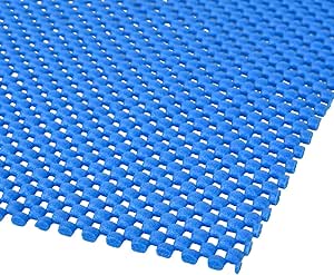 POWERTEC Non Slip Mat for Woodworking, Anti-Slip Drawer Shelf Liner, 12 x 72in Router Mat, Grip Mat for Shelves, Tool Box, Cabinet, Router, Drawer, Sander, Work bench - Blue (71208)