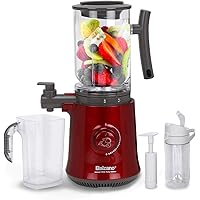 Balzano Yoga Blender/Smoothie Maker/Juicer/Soup Maker with Auto Seed Separation and Immunity Booster (Metalic Red)