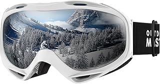 OutdoorMaster OTG Ski Goggles - Over Glasses Ski/Snowboard Goggles for Men, Women & Youth - 100% UV Protection