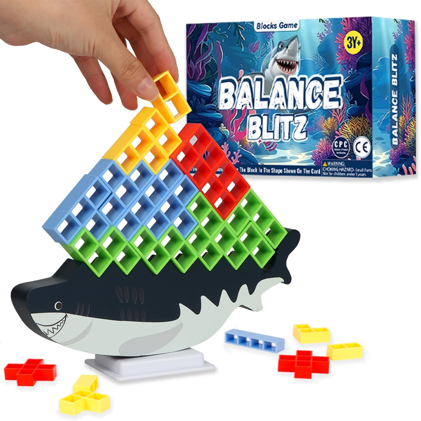 2024 New Tetra Balance Tower Stacking Game, Family Games for Kids and Adults, Party Game