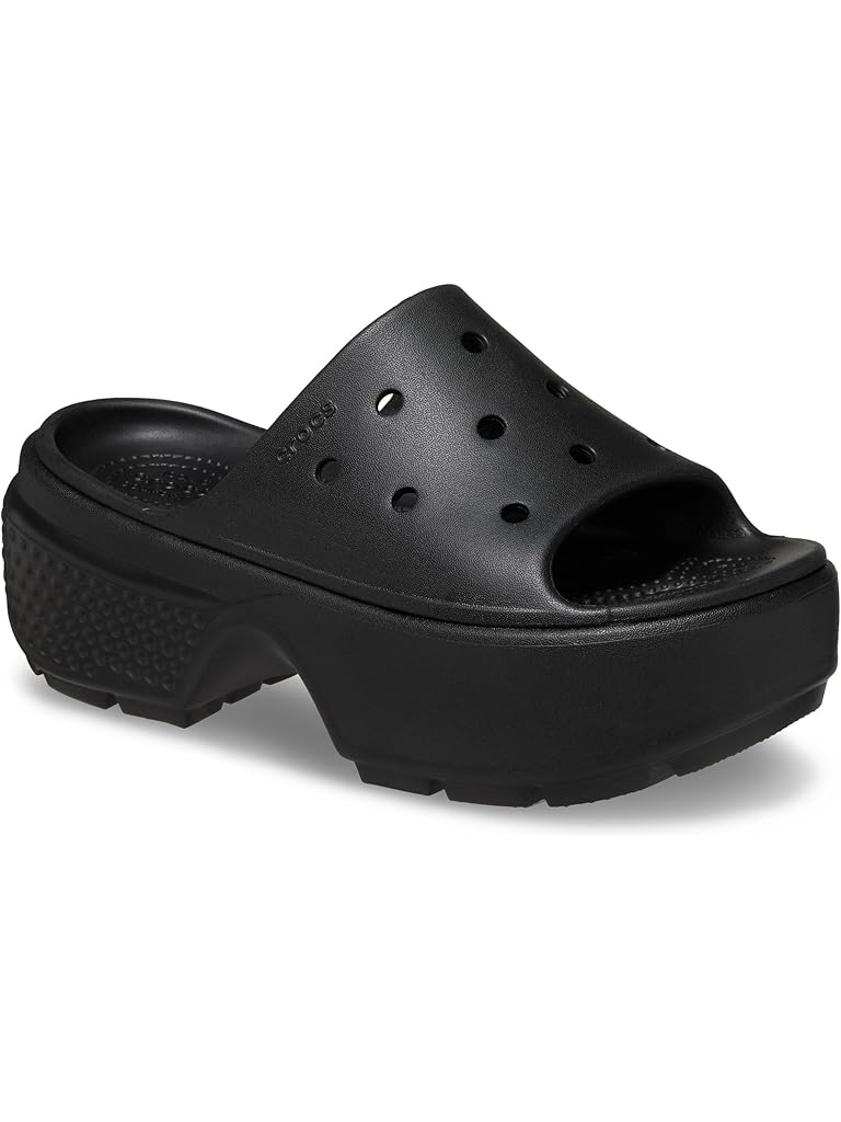 Black Crocs Stomp Slide