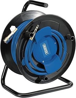 Draper 70838 Air Hose Reel, 20bar (280 psi), 20m, Blue and Black