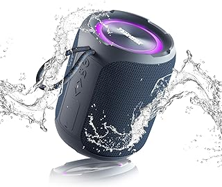 YEAHBOX Portable Bluetooth Speaker with Stereo Wireless Speaker, IPX7 Waterproof, Bluetooth 5.3 with 4-in 1 BT/Aux/TF-Car...