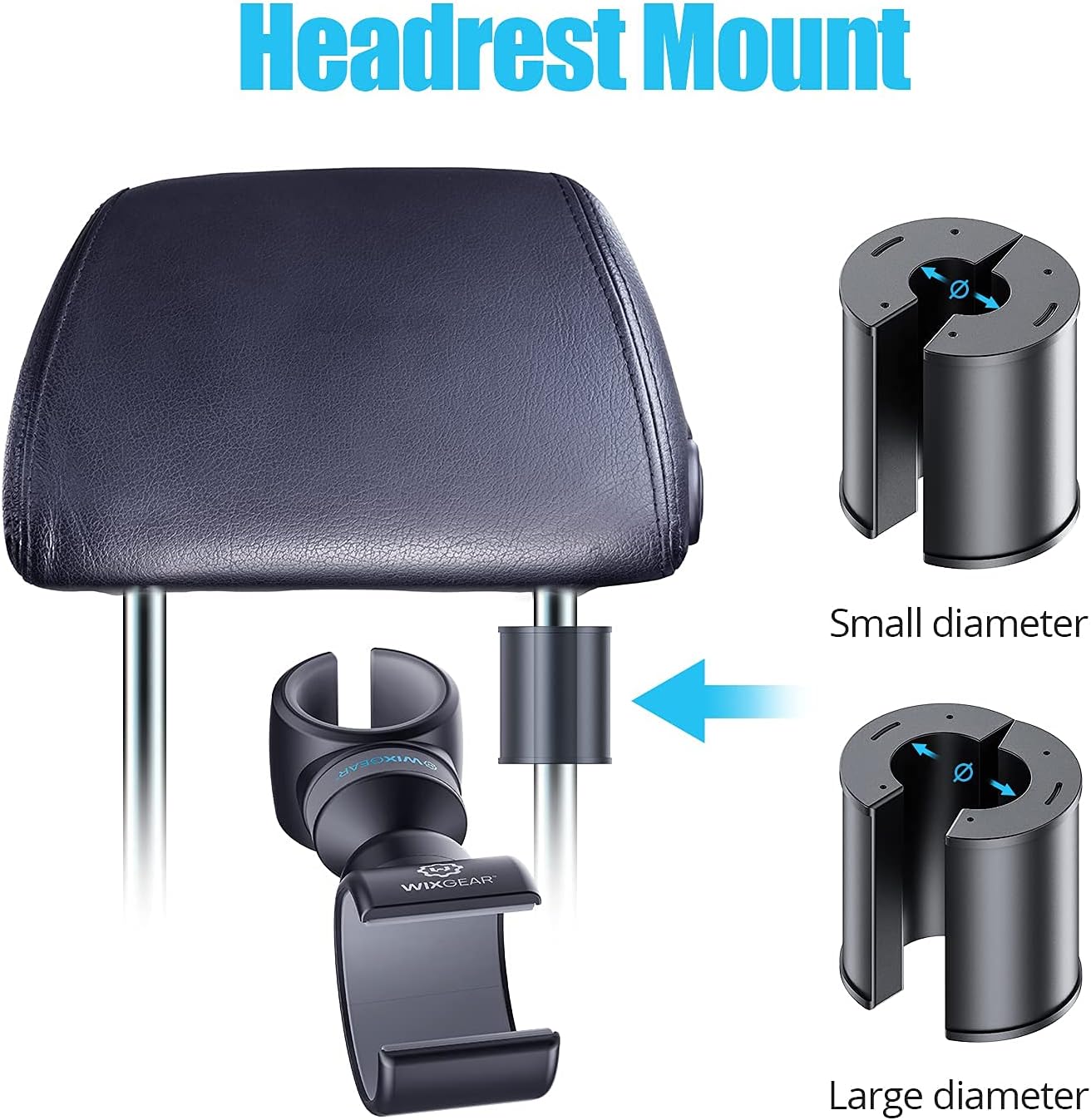 WixGear Headrest Mount For Semi Trucks