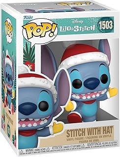 Funko Pop! Disney: Stitch Holiday - Stitch With Hat - Lilo and Stitch - Collectable Vinyl Figure - Gift Idea - Official Me...