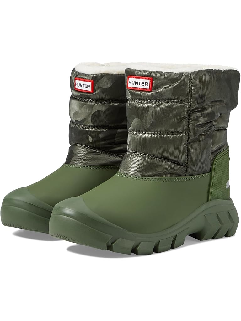 Green Hunter Kids Intrepid Reflective Camo Snow Boot (Little Kid/Big Kid)