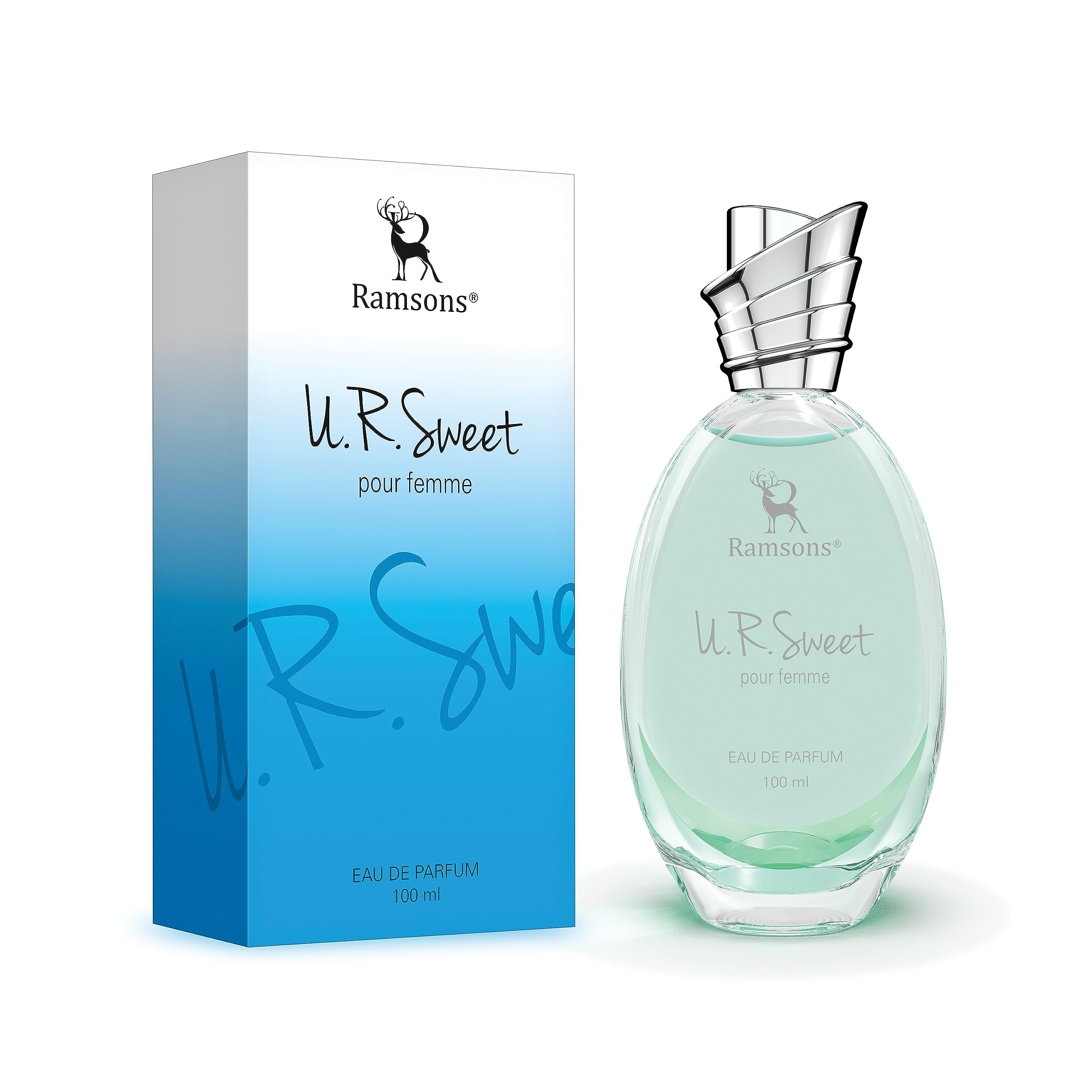 Ramsons - U R SWEET Eau De Parfum | 100 ML |Perfume For Women | TN - Peach, Plum, Orange Blossom, Green Leafy | MN - Honey, Jasmine, Rose, Lily of the Valley | BN - Amber, Woody, Musk, Vanilla