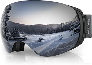 findway Ski Goggles OTG for Women Men Adult Youth-Over Glasses Snow Goggles-Interchangeable Lens,Anti Fog Snowboard Goggles