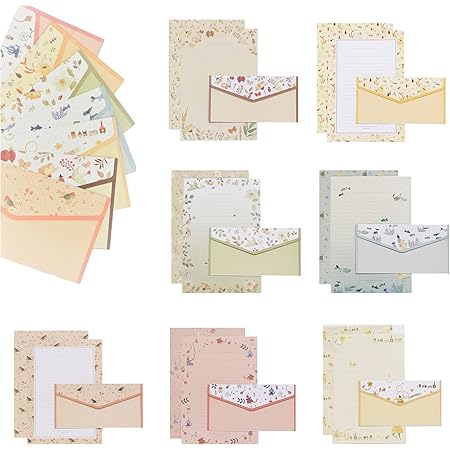 Amazon.com : Dahey 30Pcs Vintage Stationery Floral Writting Paper ...