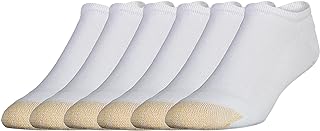 GOLDTOE Men's 656F Cotton No Show Athletic Socks, Multipairs