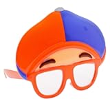 Sun-Staches Official Blippi Kids Glasses &vert; Costume Accessory &vert; Iconic Blippi Frames &vert; One Size Fits Most Kids