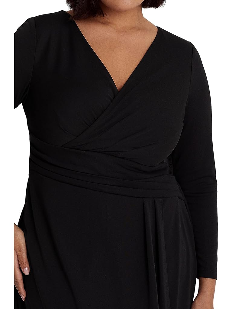 Lauren Ralph Lauren Plus Size Stretch Jersey Surplice Dress