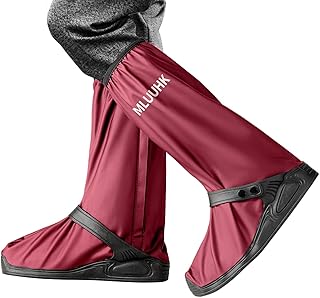 Rain Shoe Covers, Reusable Waterproof Rain Cover for Shoes, Non-Slip PVC Snow Boot Covers for Men and Women