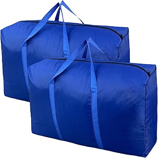 100L Extra Large Storage Bags, Big Moving Bags with Strong Zippers & Carrying Handles, Packing Bags for Moving, Storage, T...