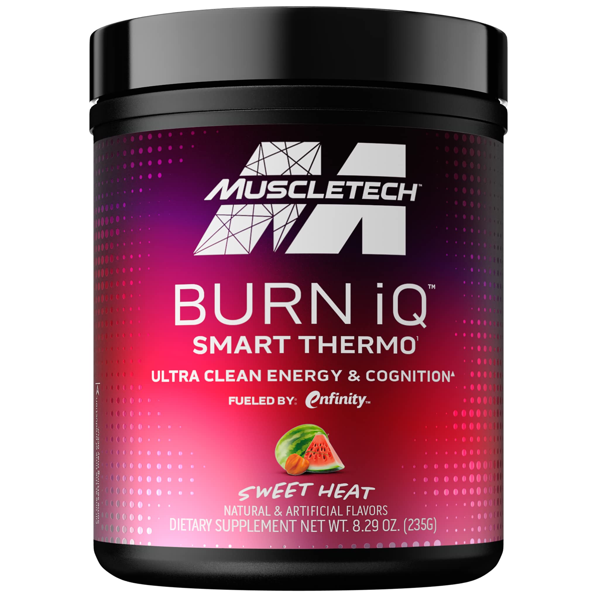 MuscleTechBurn IQ Smart Thermo Supplement Fueled with Paraxanthine Enhanced Energy & Cognition for Men and Women Sweet Heat (50 Servings)