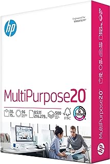 HP Printer Paper | 8.5 x 11 Paper | MultiPurpose 20 lb | 1 Ream - 500 Sheets | 96 Bright | Made in USA - FSC Certified | 1...