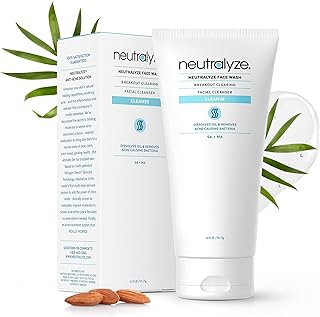 Neutralyze Moderate to Severe Acne Face Wash - Maximum Strength 2% Salicylic Acid & 2% Mandelic Acid Cleanser, Medical Gra...