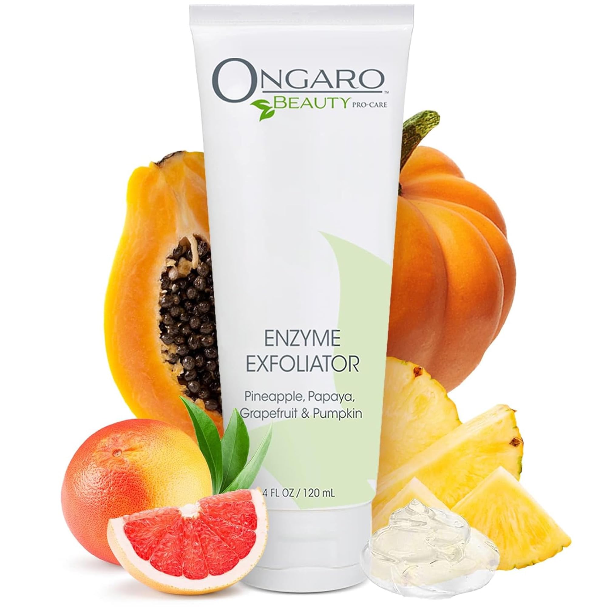 Ongaro Beauty Organic Face Scrub - Face Exfoliator for Women & Men - Gentle Exfoliating Face Wash for Sensitive Skin - Acne Facial Scrub, Face Exfoliant, Facial Scrub Exfoliator, Enzyme Peel