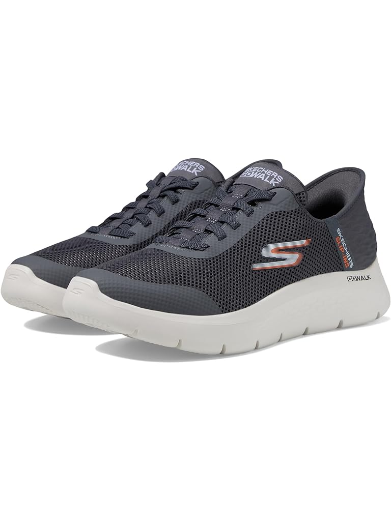 Gray SKECHERS Performance Go Walk Flex - Hands Up Hands Free Slip-Ins