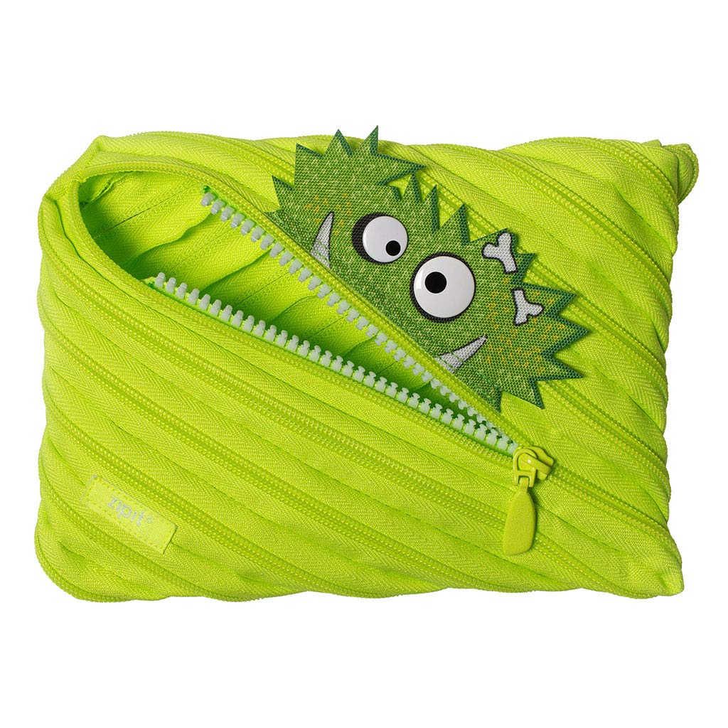 ZIPIT Talking Monstar Jumbo Pencil Case, Lime