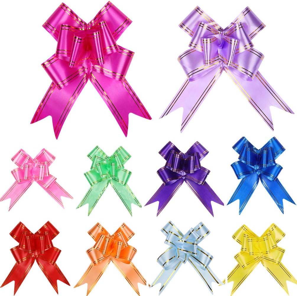 Amazon.com: MMYQXI 10 Pieces Pull Bow for Gift Wrapping Bows, Pull Bows ...