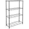 Amazon Basics 4-Shelf Adjustable Heavy Duty Steel Wire Rack Storage Shelving Organizer for Kitchen, Garage, 36" L x 14" W x 54" H, Black