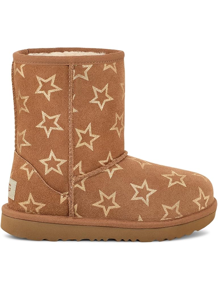 Brown UGG Kids Classic II Iridescent Stars (Little Kid/Big Kid)