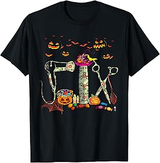 Scary Barber Tools Costume Hairdresser Hairstylist Halloween T-Shirt