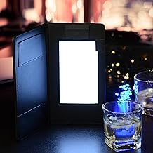 Rechargeable Menu Cover Holder LED Backlit Menu Holder Black Menu Holde/Check Displayer for Restaurant Bars and Fine-Dinin...