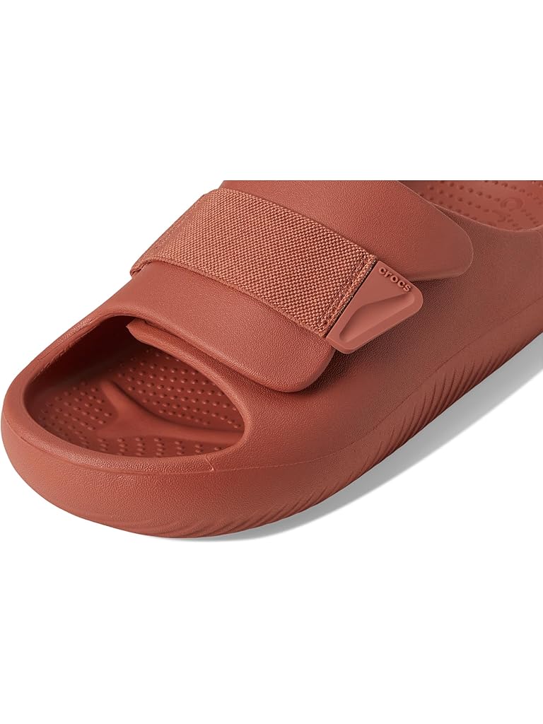 Red Crocs Mellow Luxe Recovery Slide