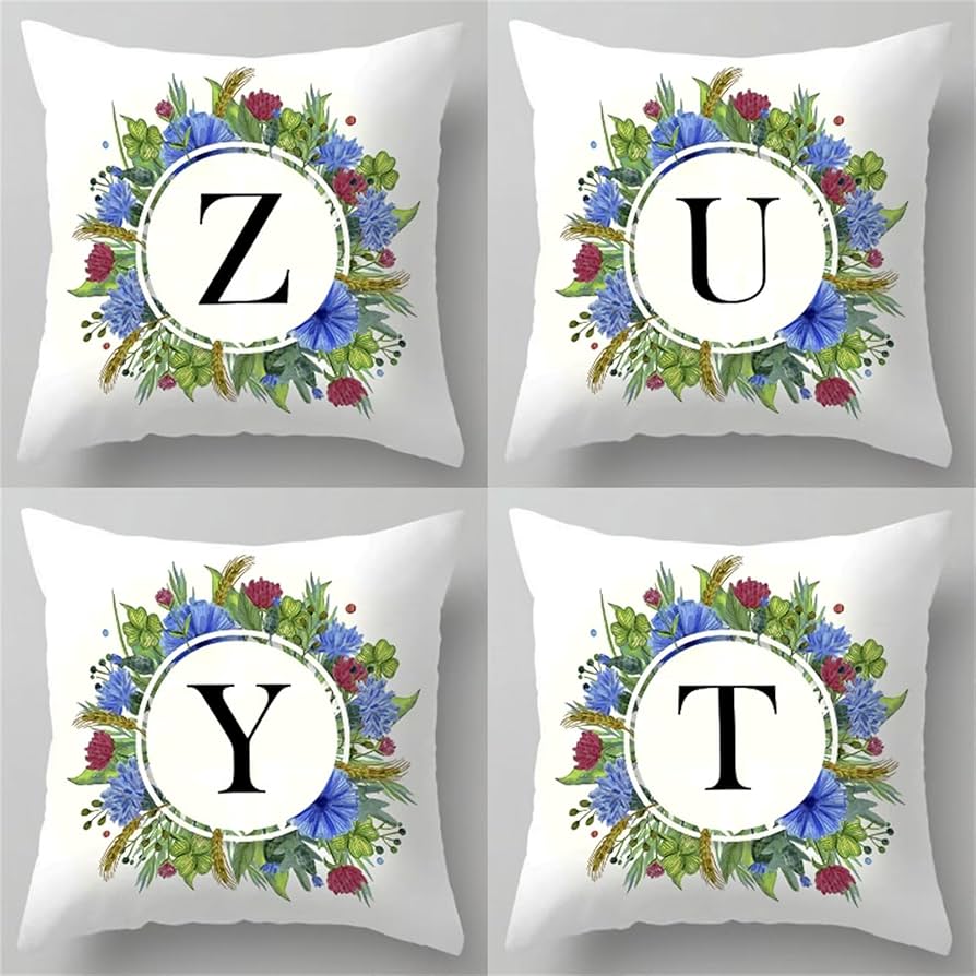 Amazon.com: Set of 4 Decorative Throw Pillow Covers 12x12 in ...