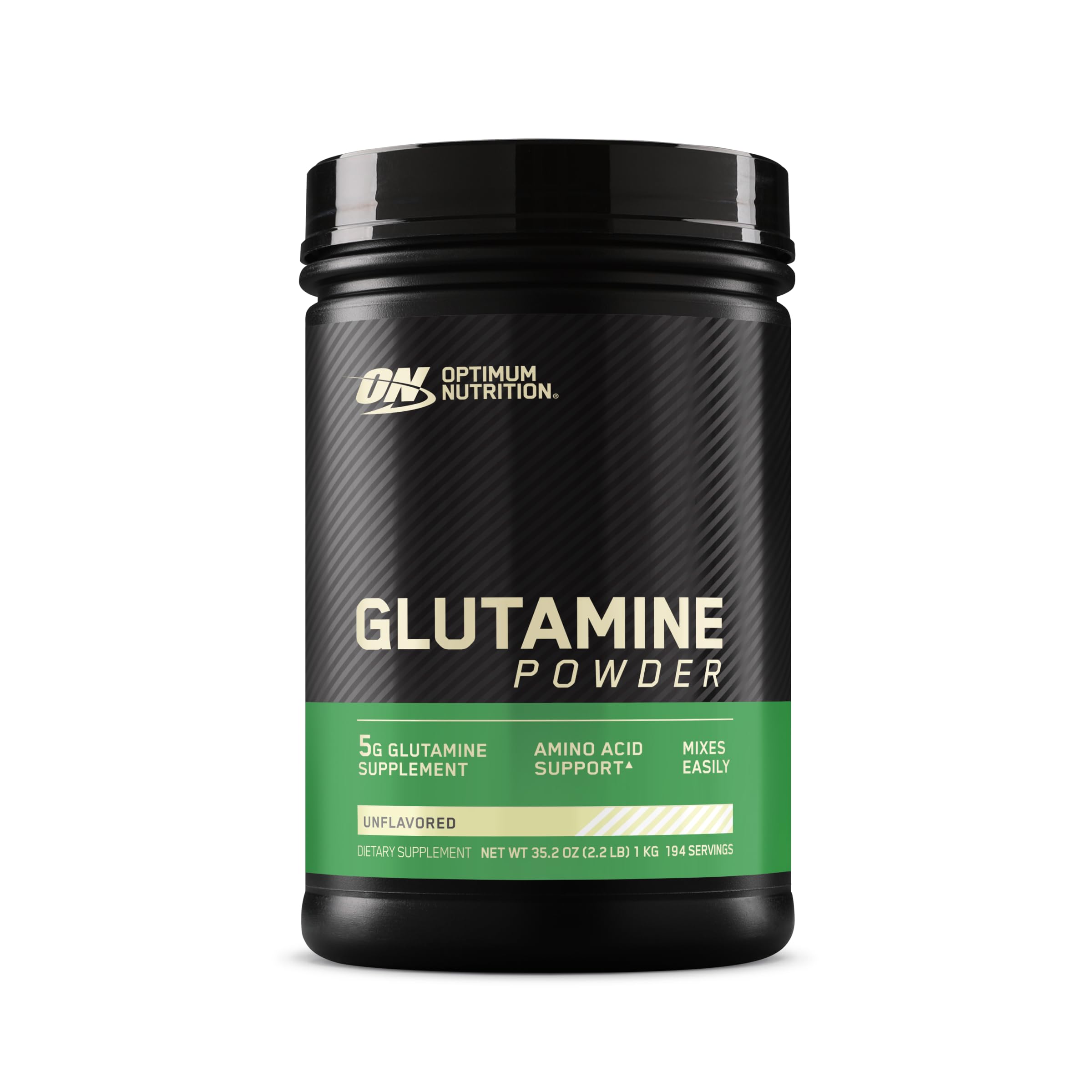 Optimum Nutrition(ON) L-Glutamine Muscle Recovery Powder - Unflavoured, 1000 Grams, 205 Servings