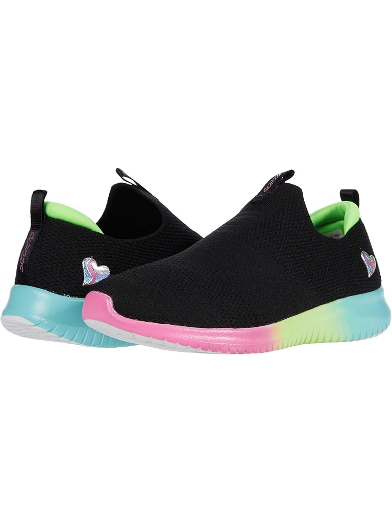 Black SKECHERS KIDS Sport - Ultra Flex Sherbet Step (Little Kid/Big Kid)