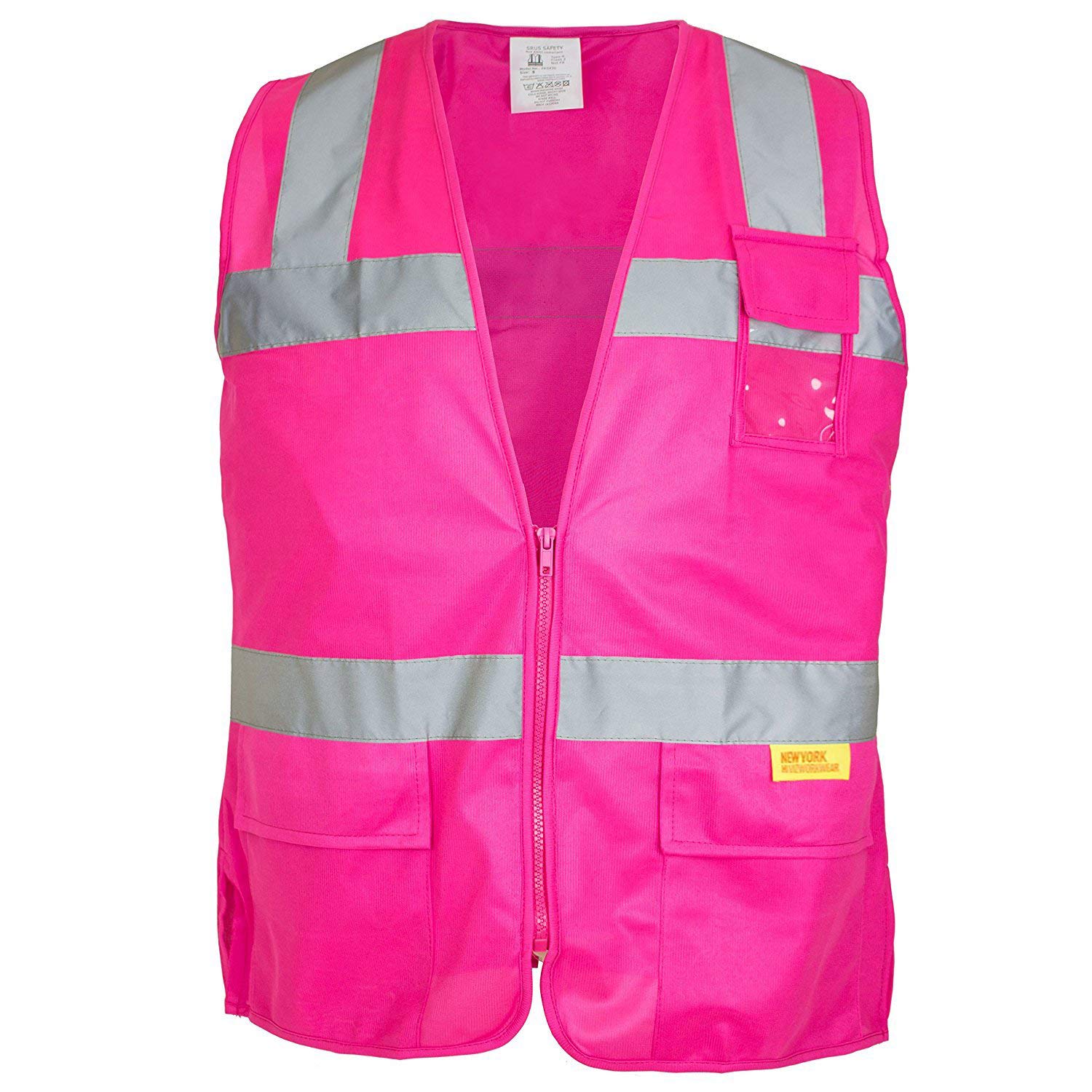 RK Safety PK0430 ANSI/ISEA Class 2 Certified Female Safety Vest (Pink, 2XL)