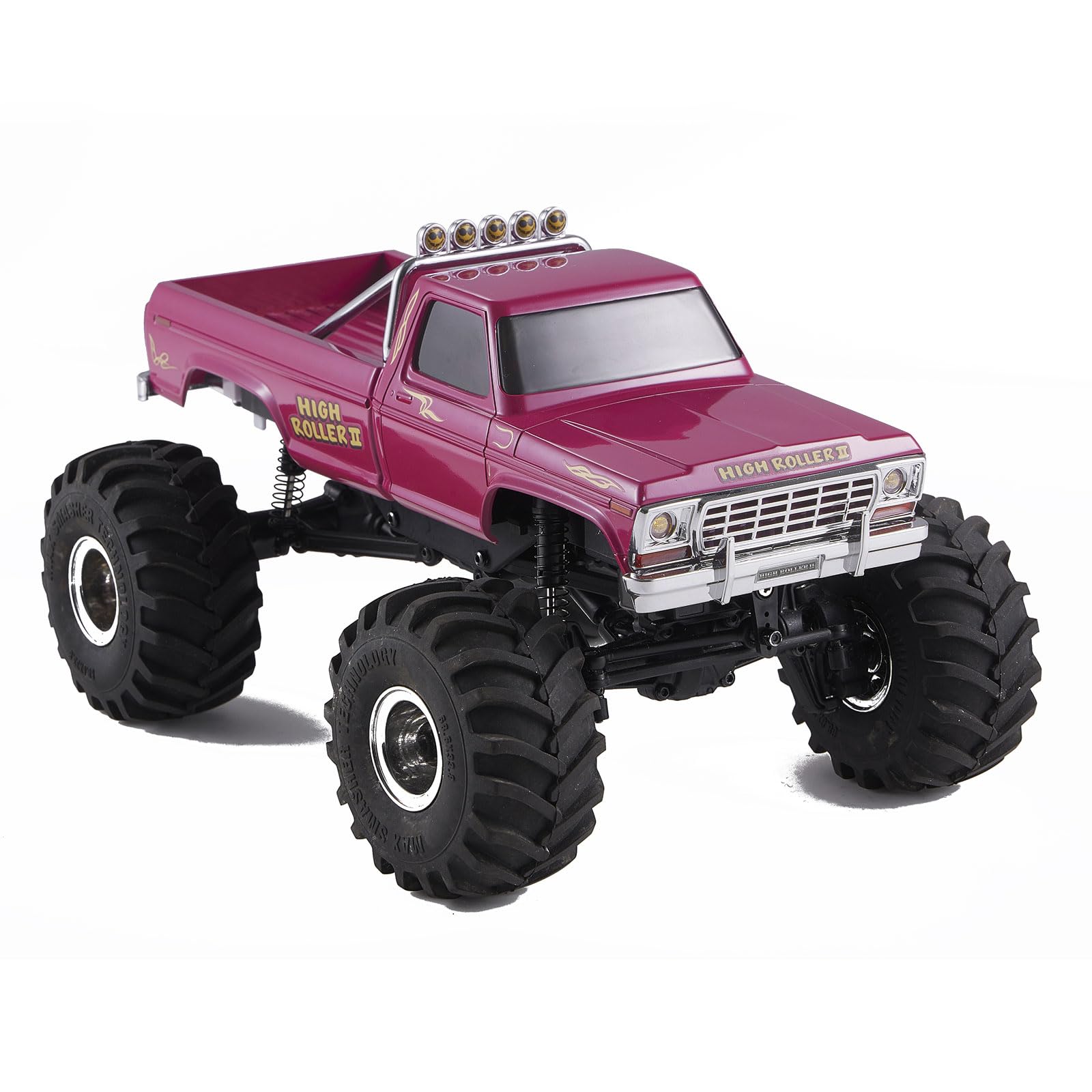 EAZYRC X FMS Fcx24 Smasher 1/24 RC Crawler RTR, RC Monster Truck 4x4, 8+ kph 2-speeds Transmission Off-Road with Battery,USB Charger and 2.4Ghz Remote Control for Adult (red)