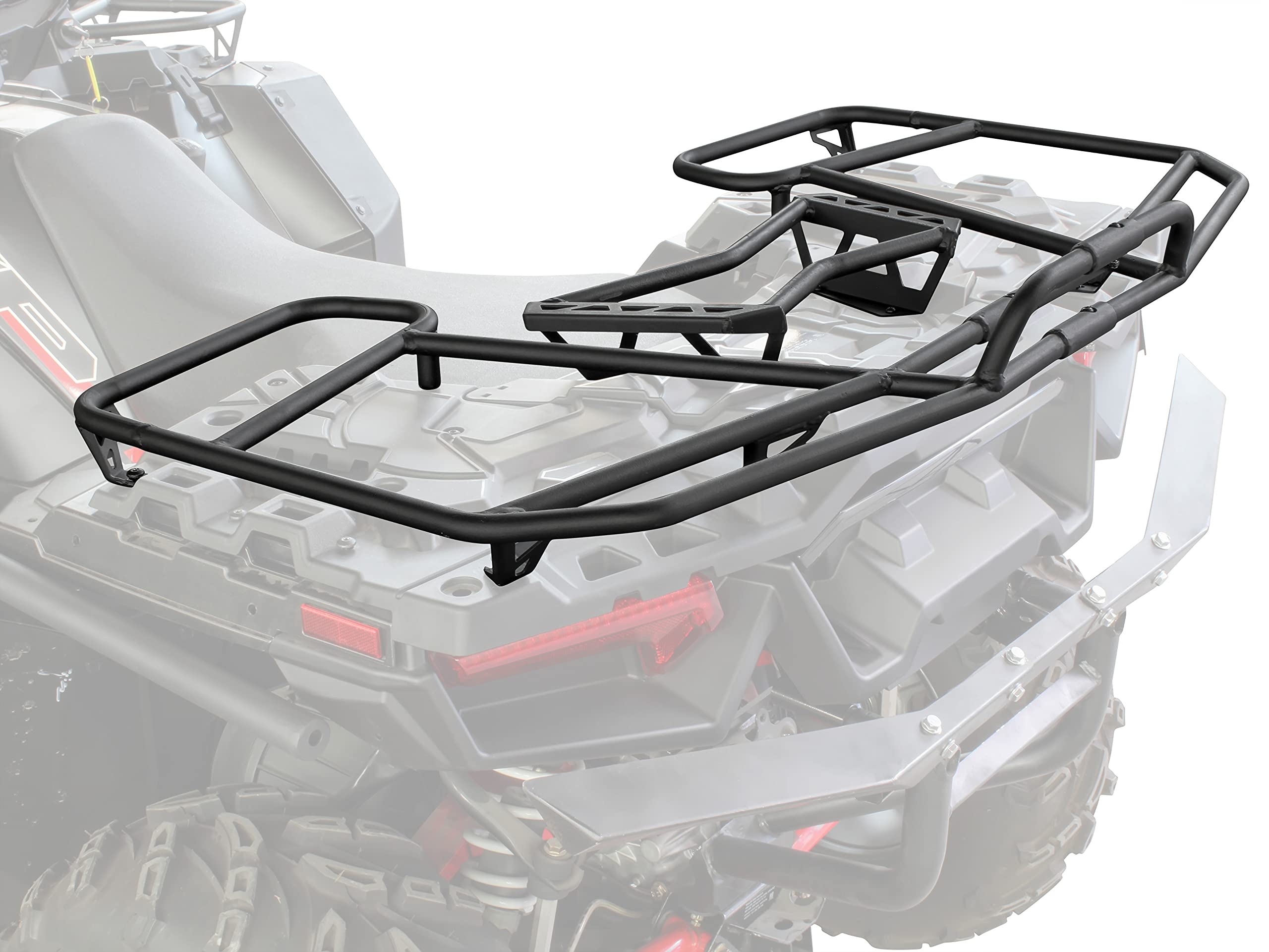 Photo 1 of LDETXY Rear Steel Rack Extender for Sportsman 2017-2023, Rear Cargo Storage Extender Cargo Box Rack Rear Storage Bin Rack for 2017-2023 Polaris Sportsman 850 / XP 1000 Accessories (Replace #2883258)