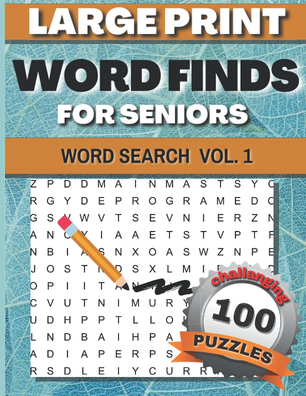 Buy Large Print Word Finds for Seniors - Word Search Vol. 1: 100 ...