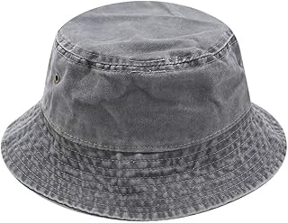 XRDSS Vintage Cotton Bucket Hat Washed Retro Outdoor Fishing Sun Hat