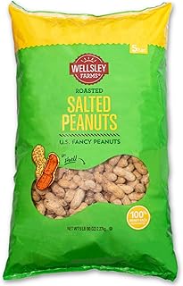 Wellsley Farms Salted & Roasted In-Shell Peanuts, 80.0 Ounce (5 lbs)