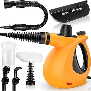 Handheld Steam Cleaner, Pressurized Multi-Surface Steam Cleaner with 11pcs Accessories, Chemical Free Multi-Purpose Steam ...